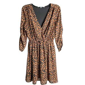 Collective Concepts Women's Dress Size M Leopard Print Flowy